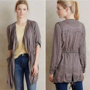 Anthropologie | Hei Hei Morgan Draped Utility Open Front Jacket | Size Medium